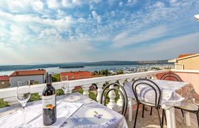 Meerblick vom Balkon der Ferienwohnung