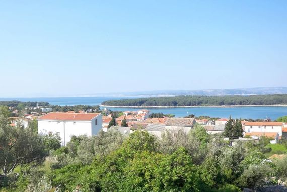 Blick auf die vorgelagerte Insel Kosljun